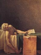 Jacques-Louis David Marats dod Sweden oil painting artist
